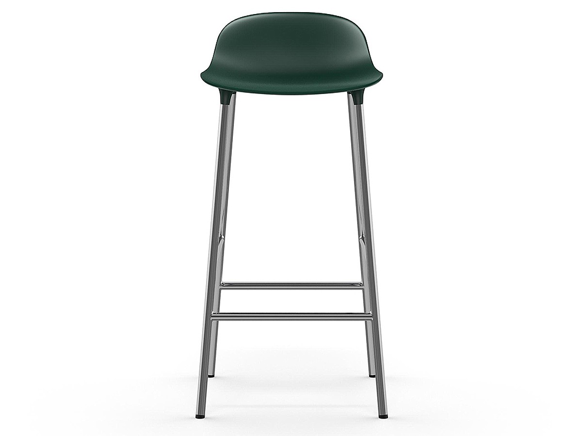 Buy the Normann Copenhagen Form Bar Stool Chrome in Height 75cm at
