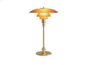 Louis Poulsen PH 3/2 Amber Glass Table Lamp Limited Edition