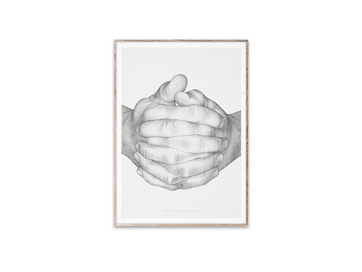 Paper Collective Folded Hands Print