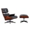 Vitra Eames Large Lounge Chair & Ottoman Limited Edition Mahogany