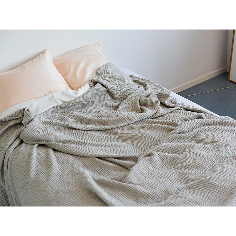 Buy the Hay Crinkle Bedspread at nest.co.uk