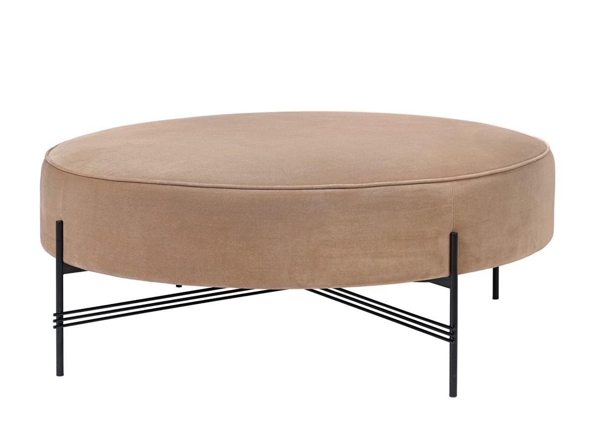 Gubi Gamfratesi TS Round Pouffe - 105cm - Black Base