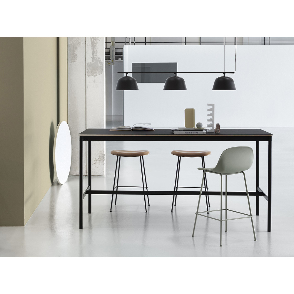 Buy the Muuto Fiber Bar Stool Tube Base with Backrest at nest.co.uk