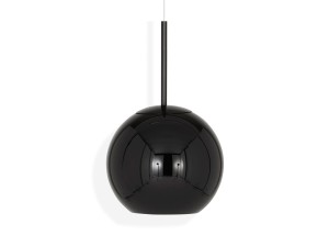 Tom Dixon Copper Round Pendant Light - Black 25cm