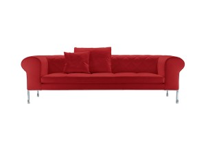 Zanotta 1320 Barocco Three Seater Sofa