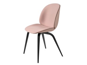 Gubi Beetle Dining Chair - Front Upholstered - Wooden Base