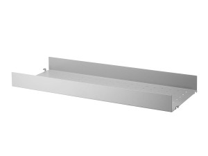String Modular Shelving - High Edge Metal Shelf