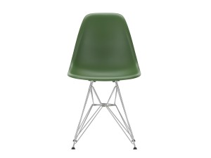 Vitra DSR Eames Plastic Side Chair - Chrome Base - White