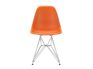 Vitra DSR Eames Plastic Side Chair - Chrome Base - White