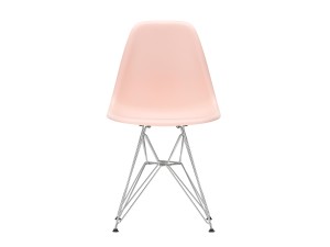 Vitra DSR Eames Plastic Side Chair - Chrome Base - White