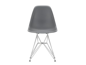 Vitra DSR Eames Plastic Side Chair - Chrome Base - White
