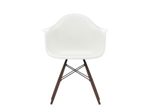 Vitra DAW Eames Plastic Armchair - Dark Maple Base