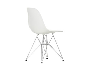 Vitra DSR Eames Plastic Side Chair - Chrome Base - White