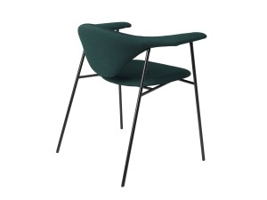 Gubi Masculo Dining Chair with Metal Base