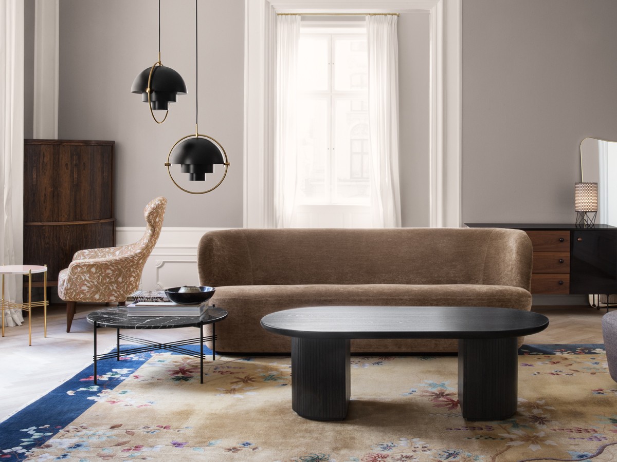 Buy the Gubi Gamfratesi TS Coffee Table Marble 105cm at nest.co.uk