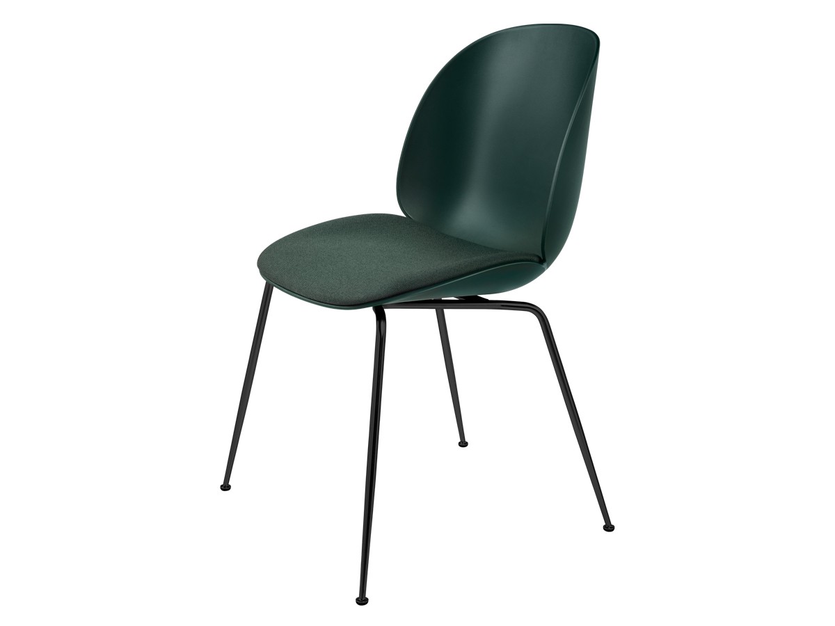 Gubi Beetle Dining Chair - Seat Upholstered - Conic Base