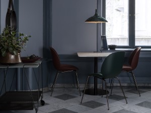 Gubi Beetle Dining Chair - Antique Brass Base