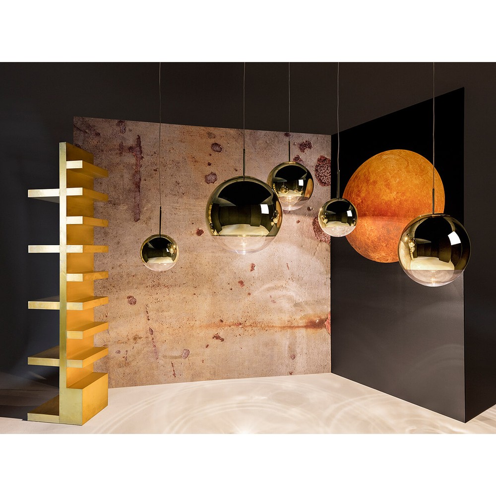 Buy the Tom Dixon Mirror Ball Pendant Light Gold at nest.co.uk