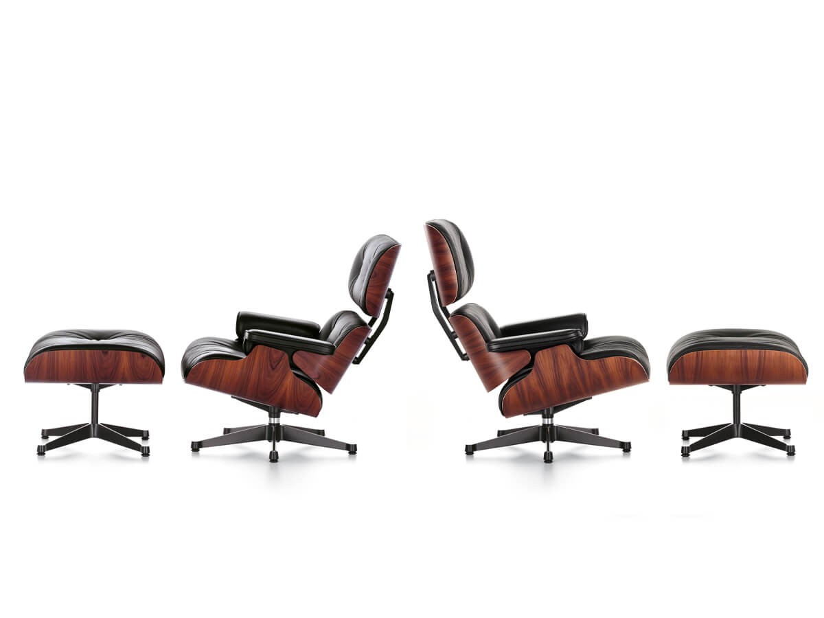 Buy the Vitra Eames Lounge Chair & Ottoman Santos Palisander at nest