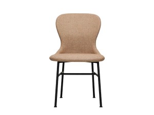Fogia Myko Dining Chair - Metal Base - Leather