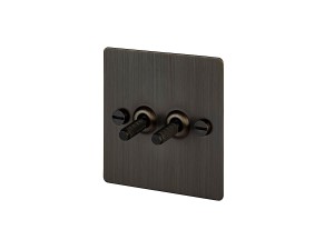 Buster + Punch 2G Double Toggle Switch