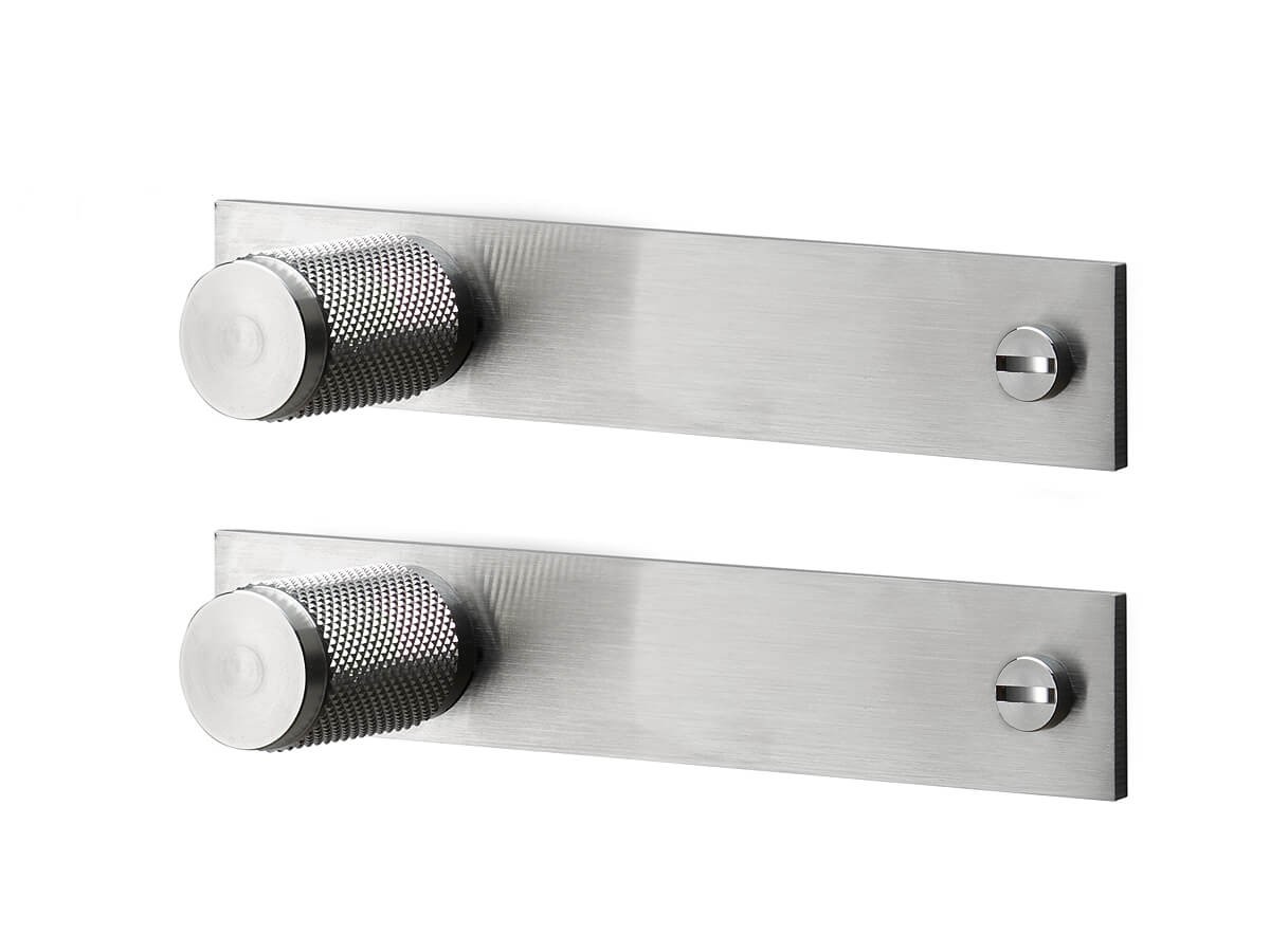 Buy the Buster + Punch Furniture Knob with Plate Set of 2 at nest.co.uk