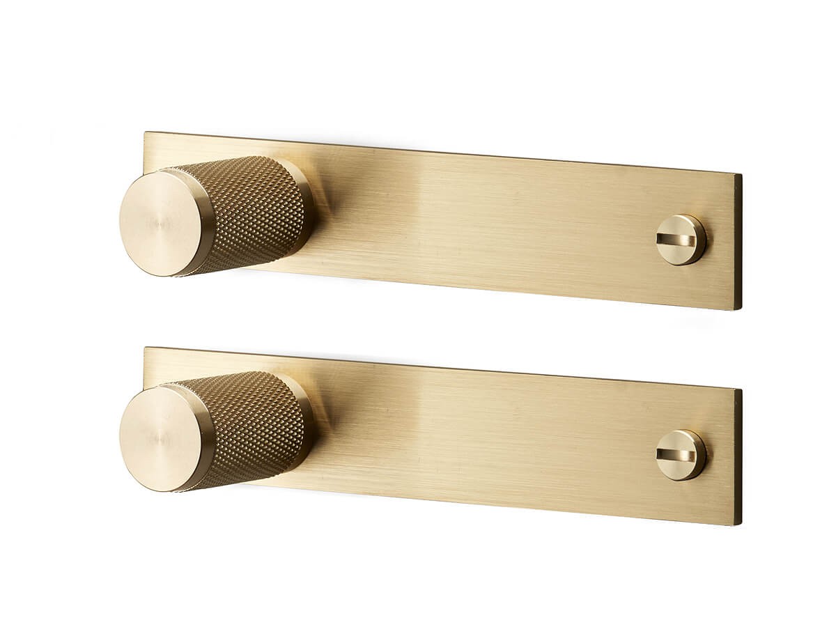Buy the Buster + Punch Furniture Knob with Plate Set of 2 at nest.co.uk