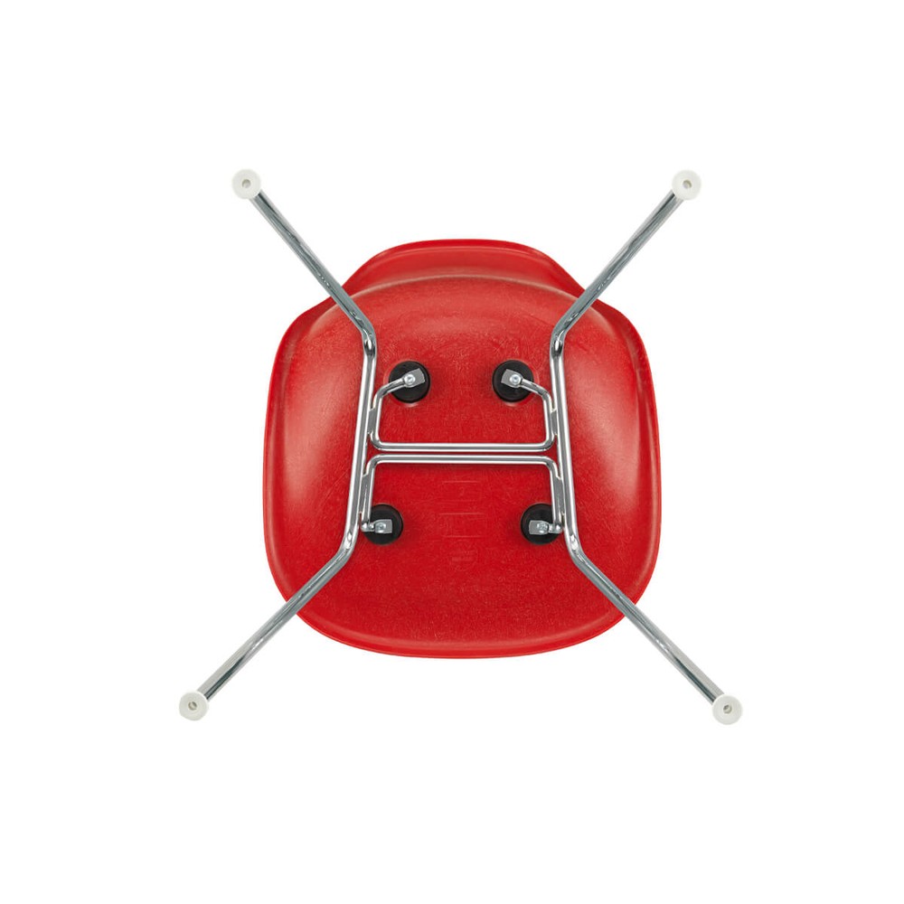 Buy the Vitra DSX Eames Fiberglass Side Chair - Chrome Base at nest.co.uk