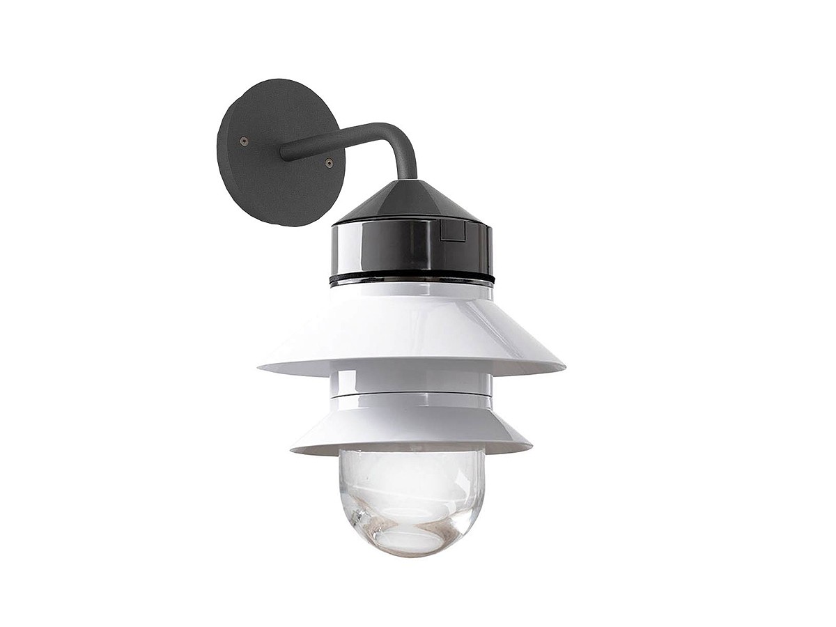 Marset Santorini A Fixed Stem Outdoor Wall Light  