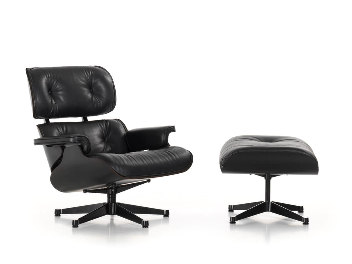 Buy the Vitra Eames Lounge Chair & Ottoman Black Ash at nest.co.uk Buy the Vitra Eames Lounge Chair & Ottoman Black Ash at nest.co.uk