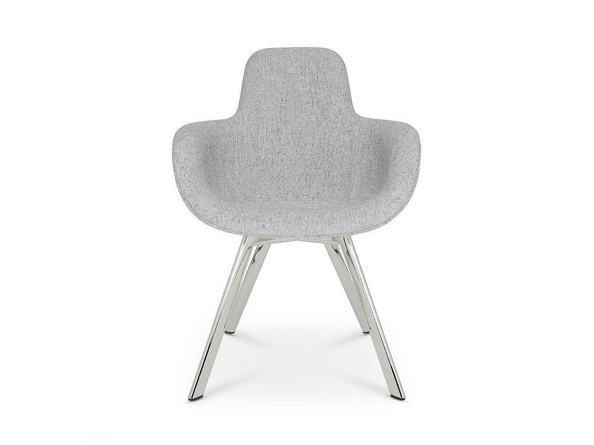 Tom Dixon Scoop High Back Chair - Chrome Legs