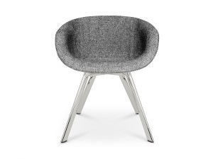 Tom Dixon Scoop Low Back Chair - Chrome Legs