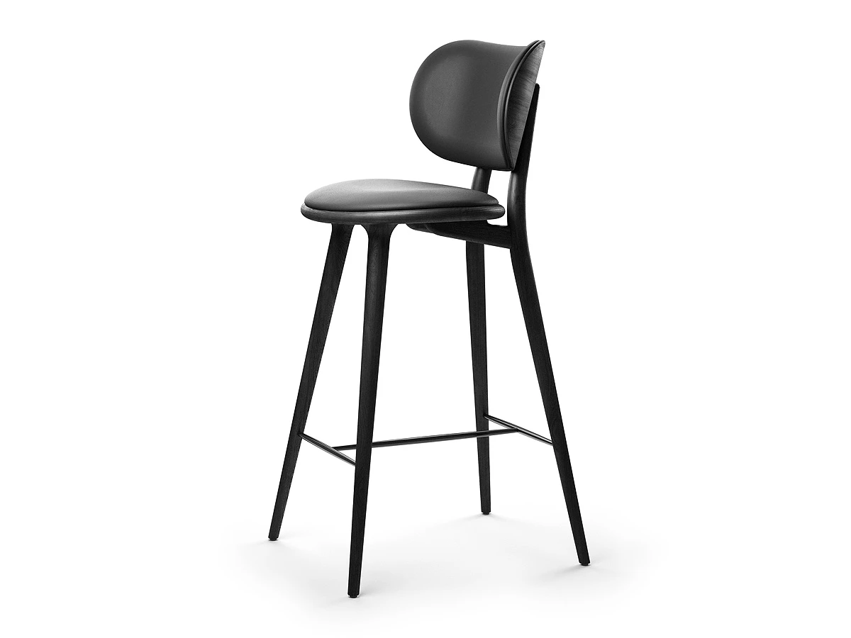 Mater High Stool with Backrest
