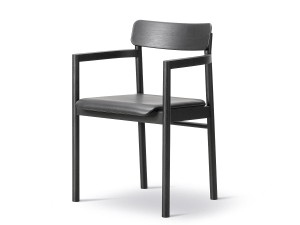 Fredericia Post Armchair - Leather Seat