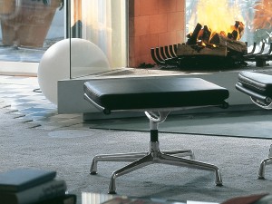 Vitra Eames EA 223 Soft Pad Chair Footstool