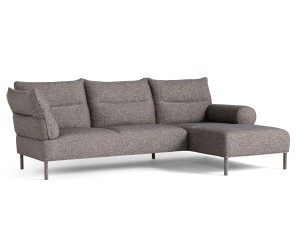 Hay Pandarine Three Seater Sofa With Chaise Longue - Cylindrical & Reclining Armrest