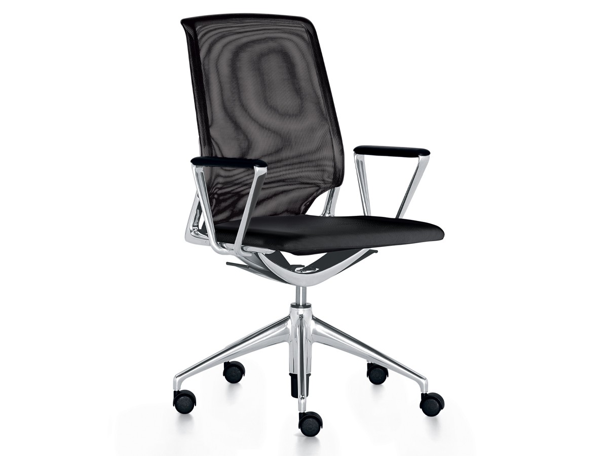 Vitra Meda Office Swivel Chair - Leather Seat