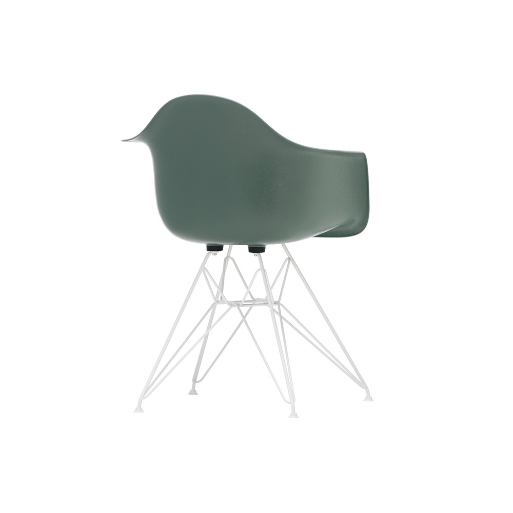 Buy the Vitra DAR Eames Fiberglass Armchair White Base at nest.co.uk