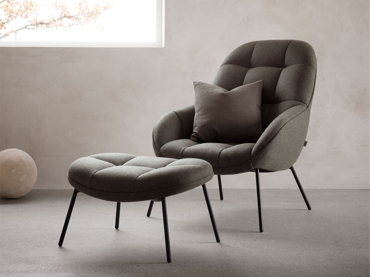 Buy the Wendelbo Mango Lounge Chair with Footstool at nest.co.uk