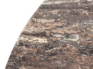 Gubi TS Travertine Coffee Table - Black Base