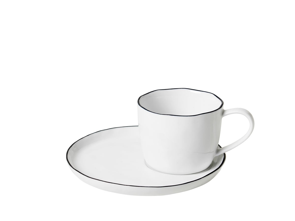Broste Copenhagen Salt Cup and Saucer - Set of 4
