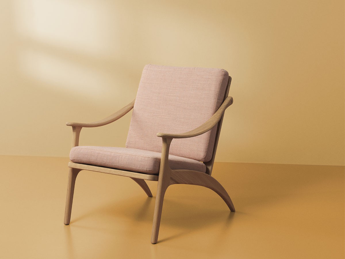 Buy the Warm Nordic Lean Back Lounge Chair Oak Frame at nest.co.uk