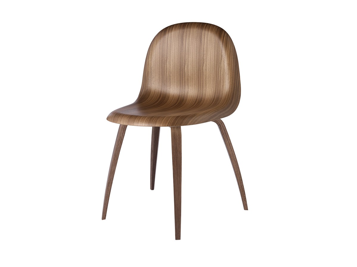 GUBI 3D Dining Chair - Wooden Base