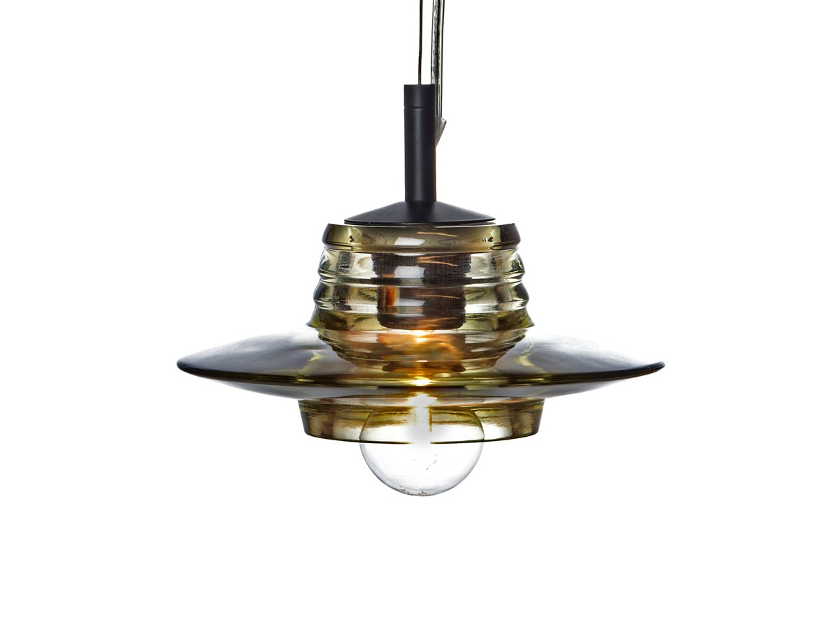 Tom Dixon Pressed Glass Lens Pendant Light