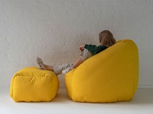 SCP Puffer Armchair with Footstool