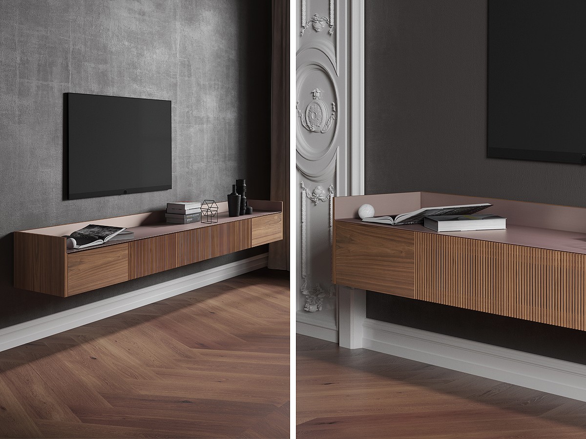 Buy the Punt Stockholm Wall Mounted Sideboard Slim at nest.co.uk