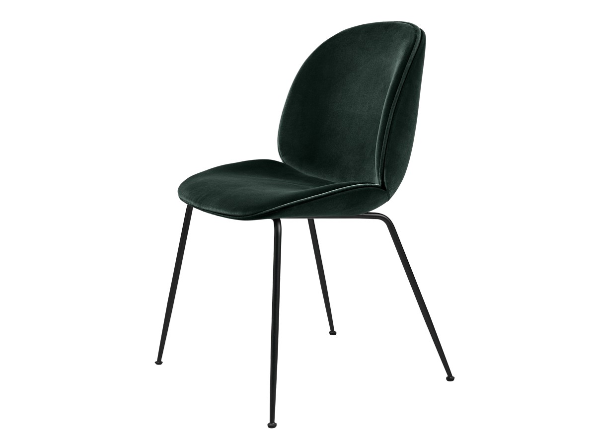 Gubi Beetle Dining Chair - Fully Upholstered - Velvet