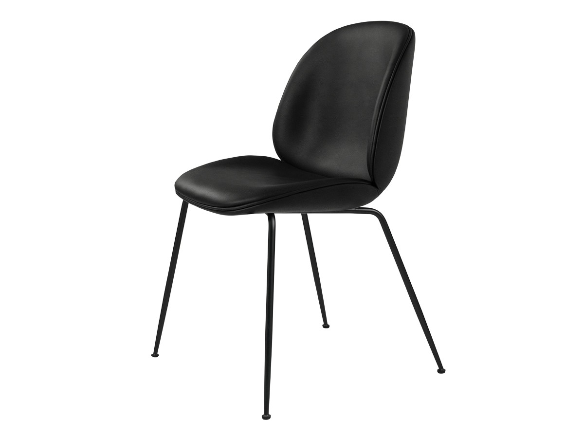 Gubi Beetle Dining Chair - Fully Upholstered - Leather