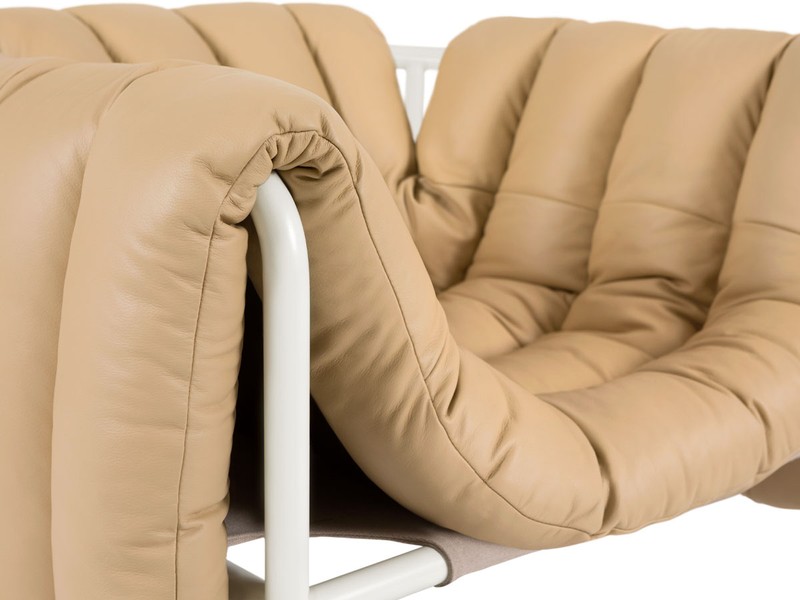 Buy the Hem Puffy Lounge Chair - Leather at nest.co.uk