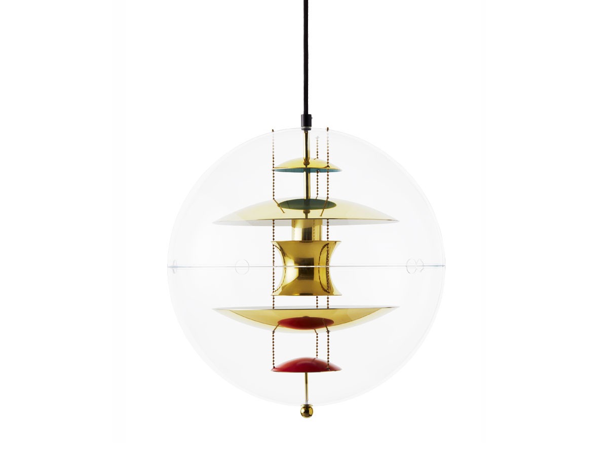 Verpan Globe Brass Pendant Light